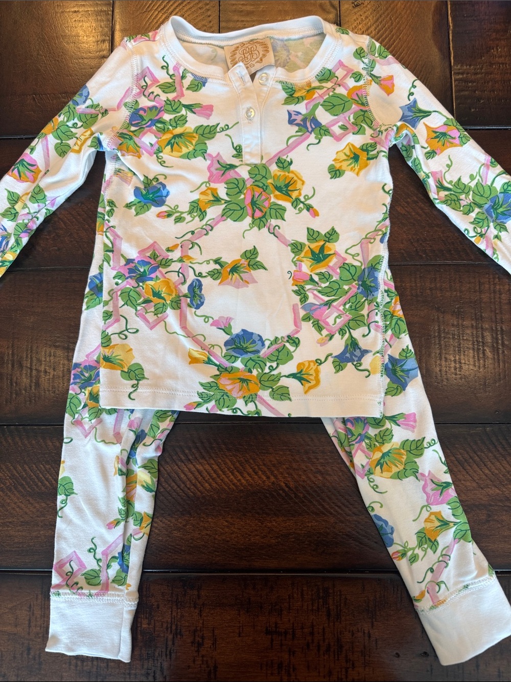 HTF The Beaufort Bonnet Company TBBC Marietta Morning Glory Pajamas 3T